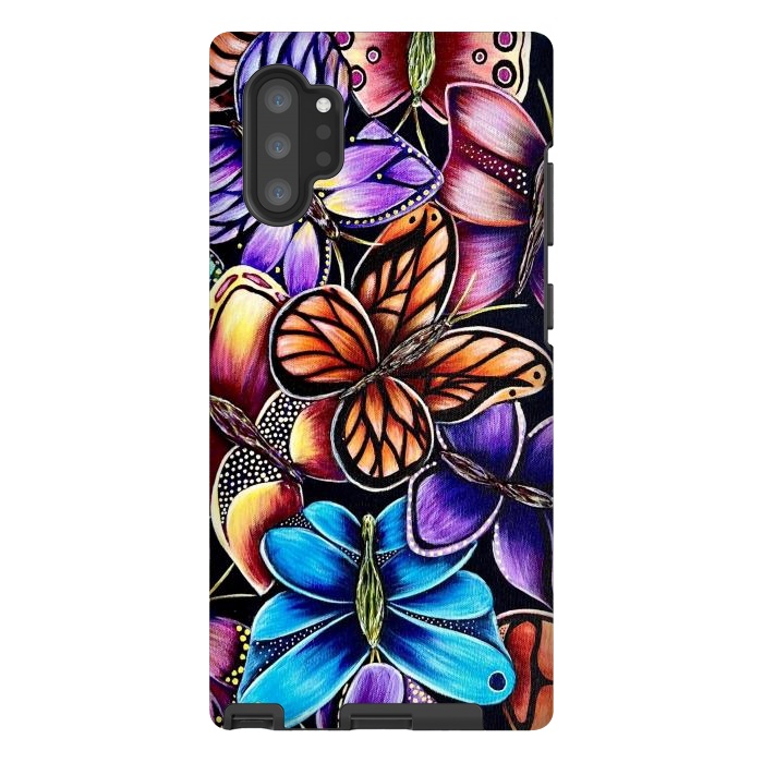 Galaxy Note 10 plus StrongFit Butterflies by Denise Cassidy Wood