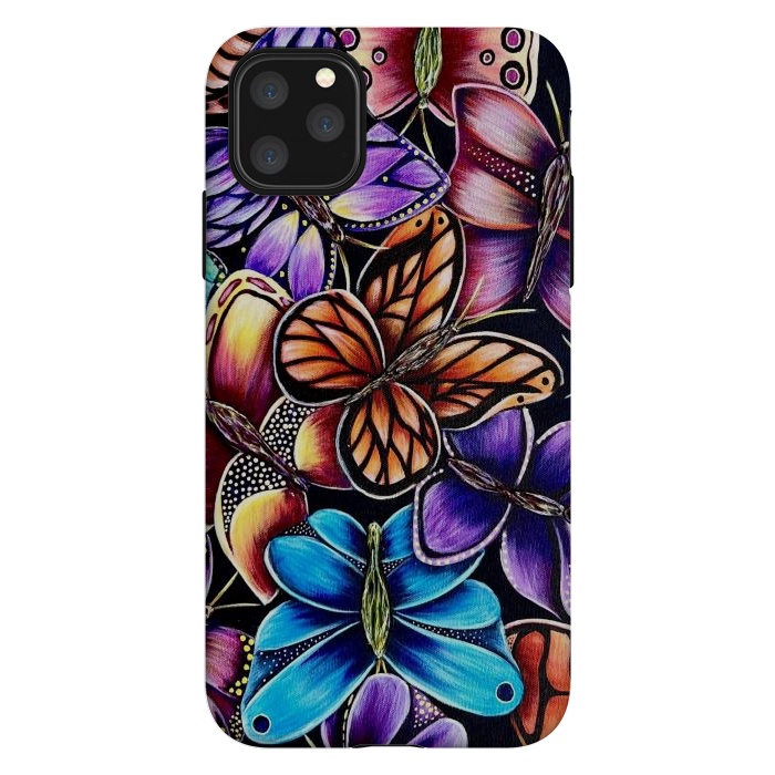 iPhone 11 Pro Max StrongFit Butterflies by Denise Cassidy Wood