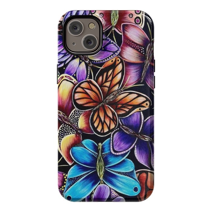 iPhone 14 Plus StrongFit Butterflies by Denise Cassidy Wood