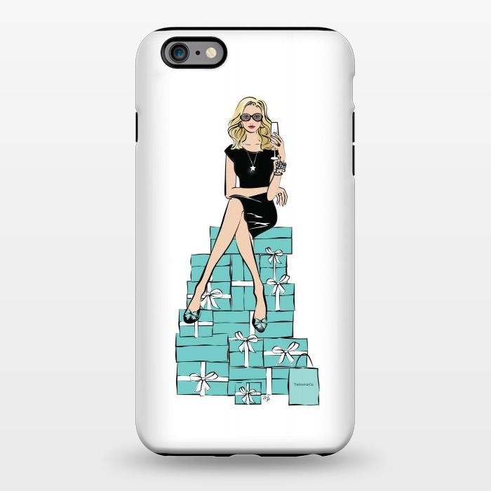 iPhone 6/6s plus StrongFit Tiffany's Blue Girl by Martina