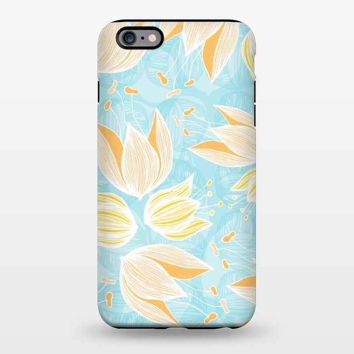 iPhone 6/6s plus StrongFit Blumen Blue by Anchobee