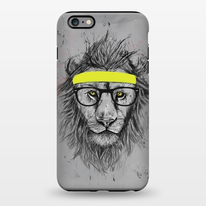 iPhone 6/6s plus StrongFit Hipster Lion by Balazs Solti