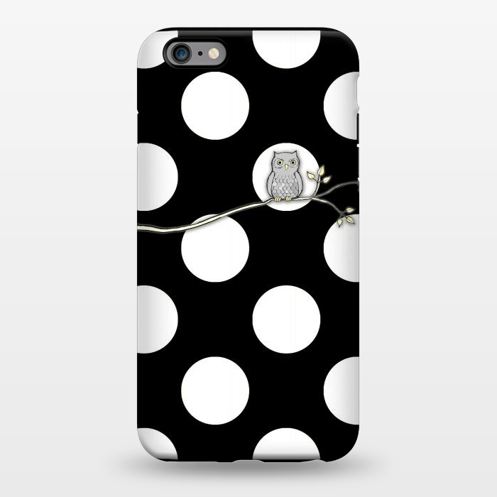 iPhone 6/6s plus StrongFit Out on a Limb Polka Dot Owl Moon by Micklyn Le Feuvre