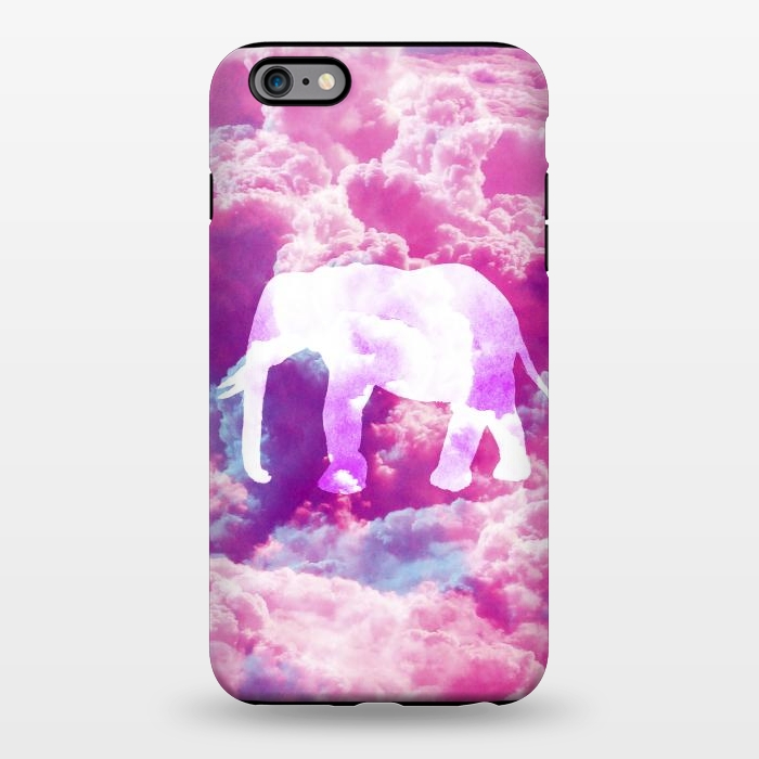 iPhone 6/6s plus StrongFit Elephant on Pink Purple Clouds by Girly Trend