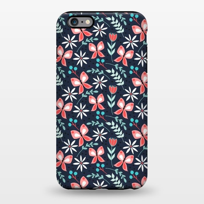 iPhone 6/6s plus StrongFit Midnight Butterfly by Dunia Nalu