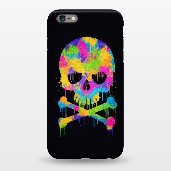 iPhone 6/6s plus StrongFit Grafitti Watercolor Skull by Philipp Rietz
