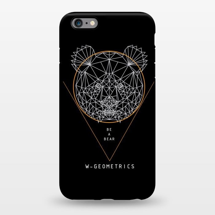 iPhone 6/6s plus StrongFit Bear Black by W-Geometrics