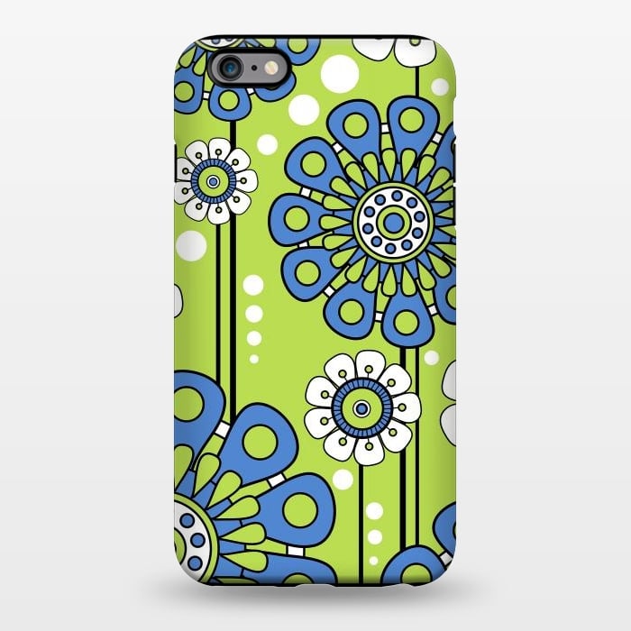 iPhone 6/6s plus StrongFit Blue Flowers by Shelly Bremmer