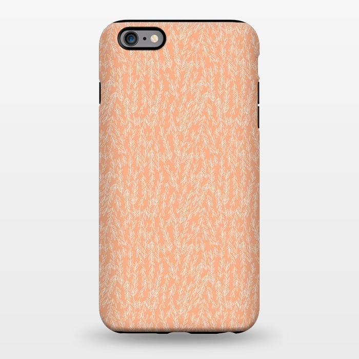 iPhone 6/6s plus StrongFit Coral Leaves by Zoe Charlotte