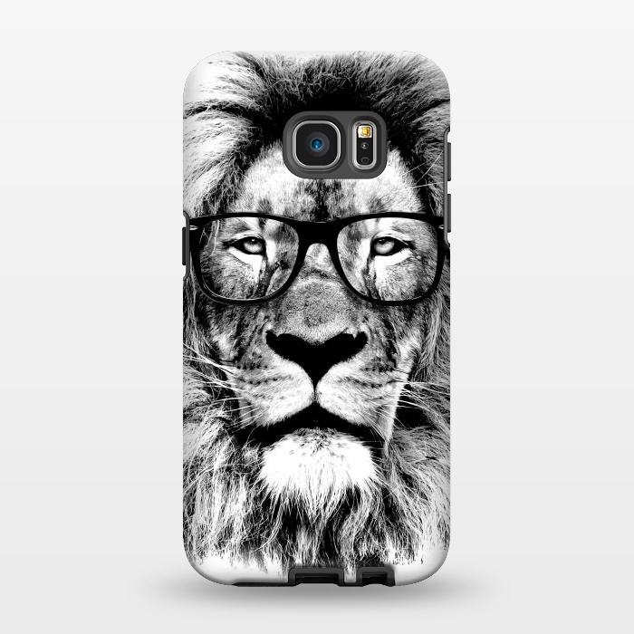 Galaxy S7 EDGE StrongFit The King Lion of The Library by Mitxel Gonzalez