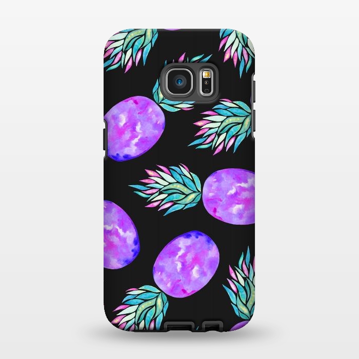 Galaxy S7 EDGE StrongFit Pineapple a la mode by Amaya Brydon