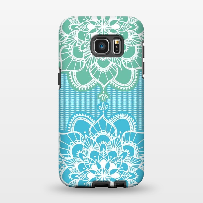 Galaxy S7 EDGE StrongFit Mandala 1 by Laura Grant