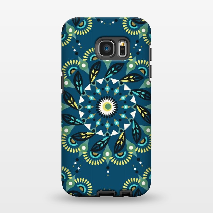 Galaxy S7 EDGE StrongFit Mandala 4  by Laura Grant