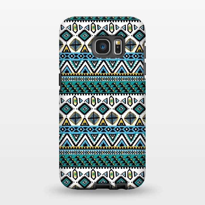 Galaxy S7 EDGE StrongFit Tribal stripe by Laura Grant