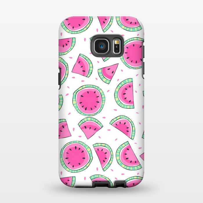 Galaxy S7 EDGE StrongFit Watermelons by Laura Grant