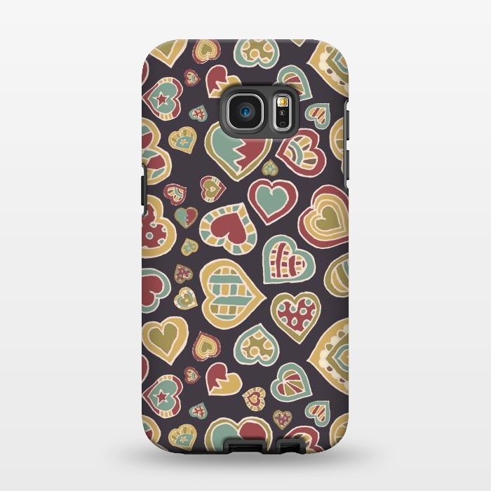 Galaxy S7 EDGE StrongFit I Heart Doodling by Micklyn Le Feuvre