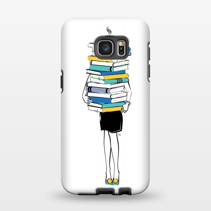 Galaxy S7 EDGE StrongFit Book Worm by Martina