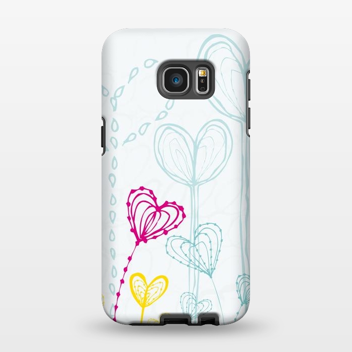 Galaxy S7 EDGE StrongFit Love Garden  White by MaJoBV