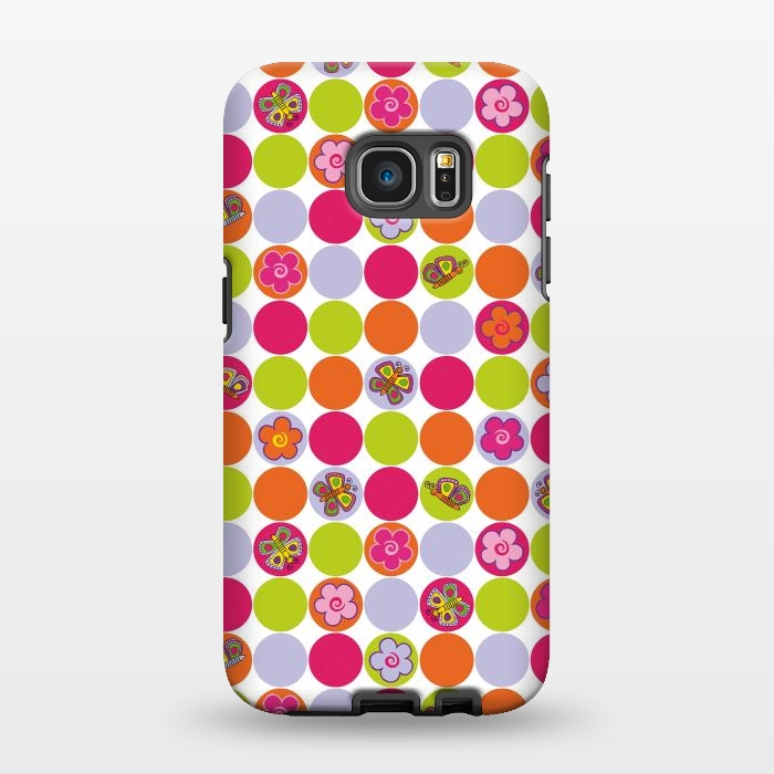 Galaxy S7 EDGE StrongFit My happpy Circles by Julia Grifol