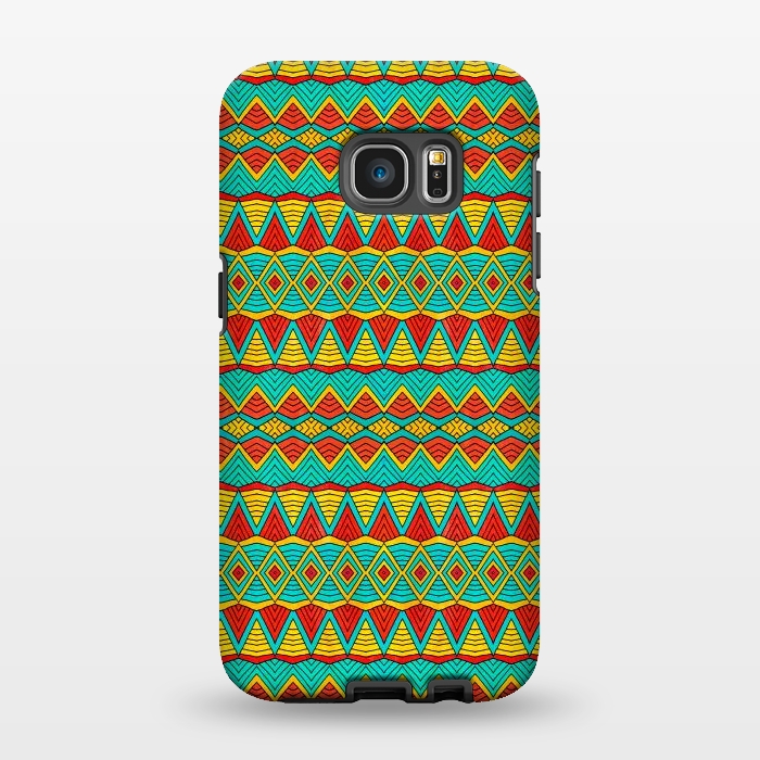 Galaxy S7 EDGE StrongFit Tribal Soul by Pom Graphic Design