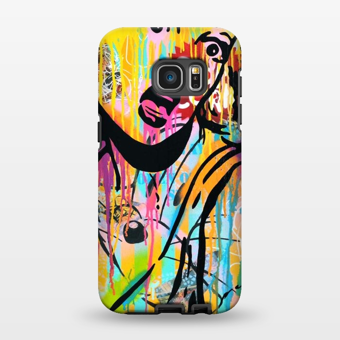 Galaxy S7 EDGE StrongFit Surprise kitty cat by Scott Hynd by Scott Hynd