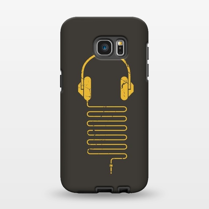 Galaxy S7 EDGE StrongFit GOLD HEADPHONES by Sitchko
