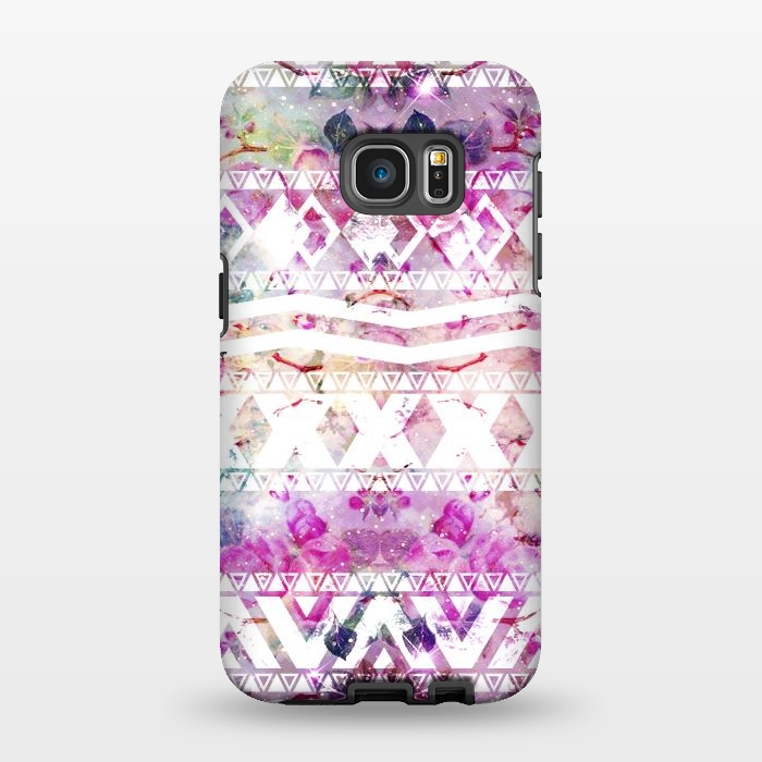 Galaxy S7 EDGE StrongFit Nebula Flowers Floral by Girly Trend