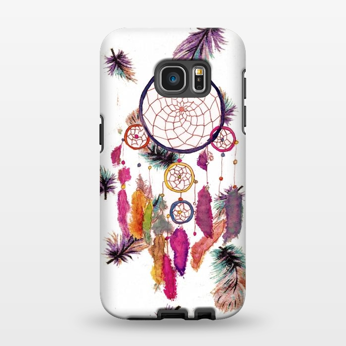 Galaxy S7 EDGE StrongFit Dreamcatcher and Feather Pattern by Girly Trend