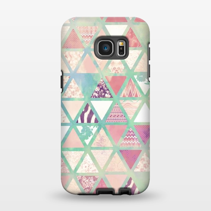 Galaxy S7 EDGE StrongFit Triangles sc by Girly Trend