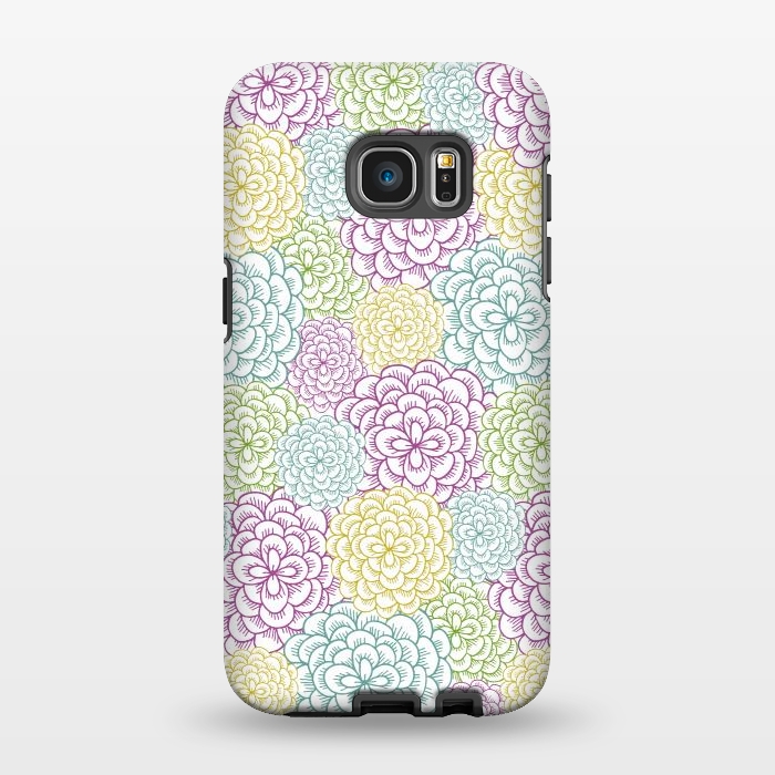 Galaxy S7 EDGE StrongFit Dahlia by TracyLucy Designs