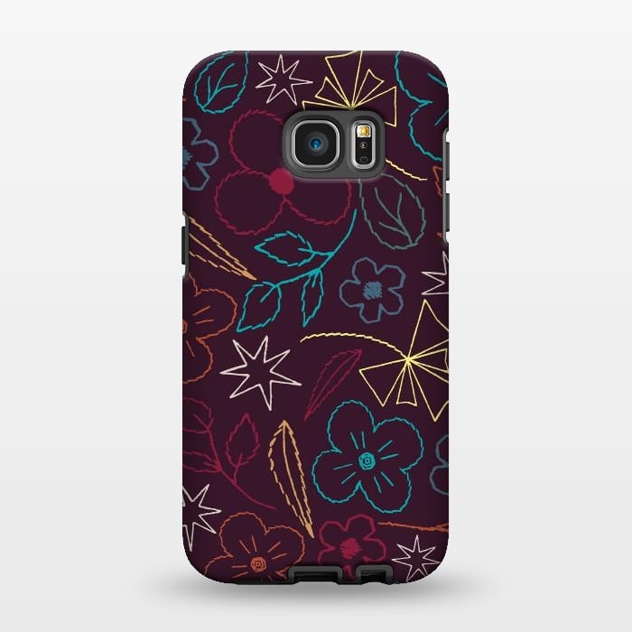 Galaxy S7 EDGE StrongFit StitchGarden by Dunia Nalu