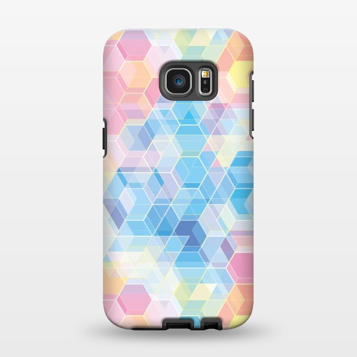 Galaxy S7 EDGE StrongFit Hexagons by M.O.K.
