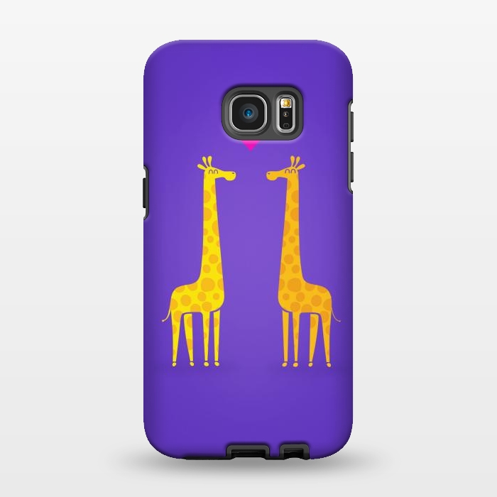 Galaxy S7 EDGE StrongFit Couple in Love Purple by Philipp Rietz