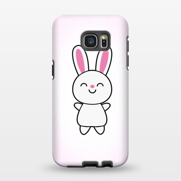 Galaxy S7 EDGE StrongFit Cute Rabbit Bunny by Philipp Rietz