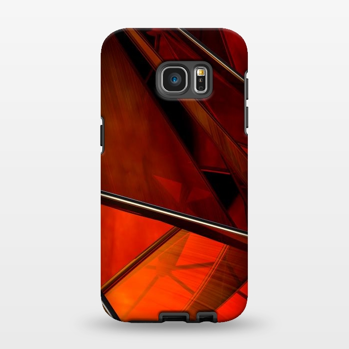 Galaxy S7 EDGE StrongFit Red Plexus by Adoryanti