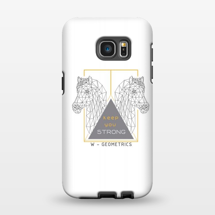 Galaxy S7 EDGE StrongFit Horses Capicúa by W-Geometrics