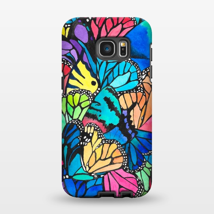 Galaxy S7 EDGE StrongFit Butterfly Spark by Amaya Brydon