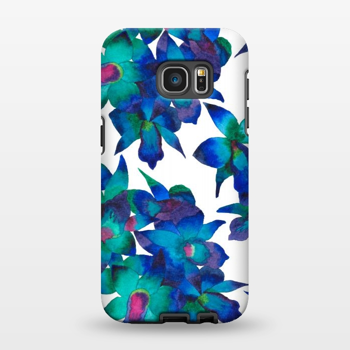 Galaxy S7 EDGE StrongFit Oceanic Orchid Fascination by Amaya Brydon