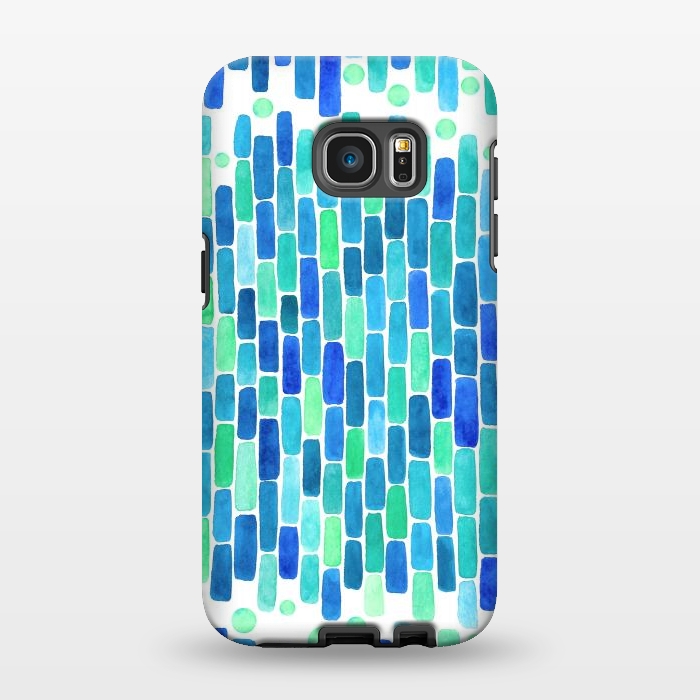 Galaxy S7 EDGE StrongFit Water Mosaic by Amaya Brydon
