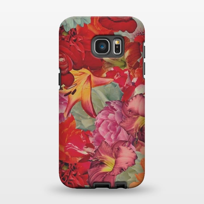 Galaxy S7 EDGE StrongFit Vintage Flowers by Eleaxart