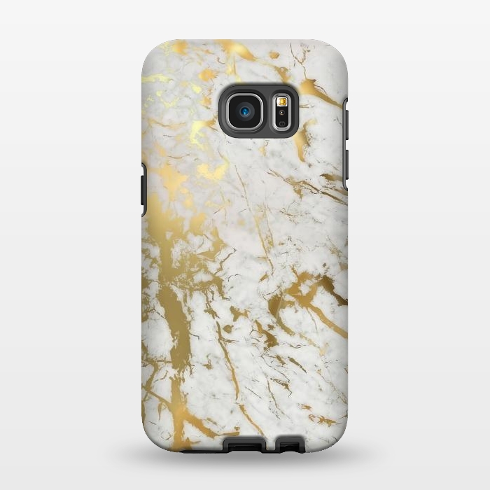 Galaxy S7 EDGE StrongFit Gold Marble by M.O.K.