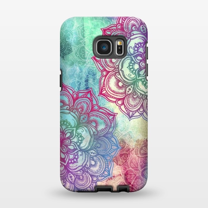 Galaxy S7 EDGE StrongFit Round and Round the Rainbow por Micklyn Le Feuvre