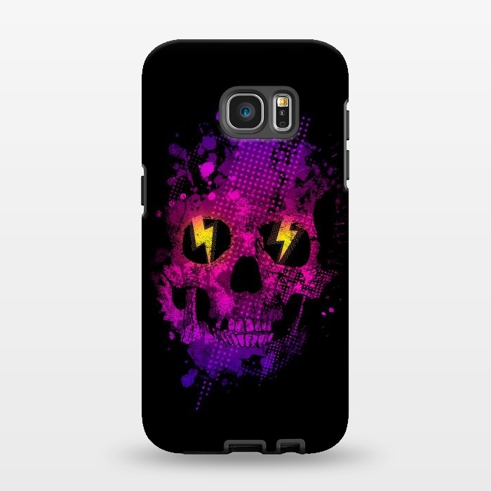 Galaxy S7 EDGE StrongFit Acid Skull by Mitxel Gonzalez