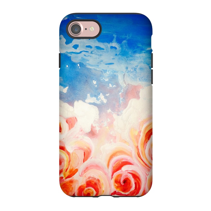 iPhone 7 StrongFit Peachy Roses by ANoelleJay