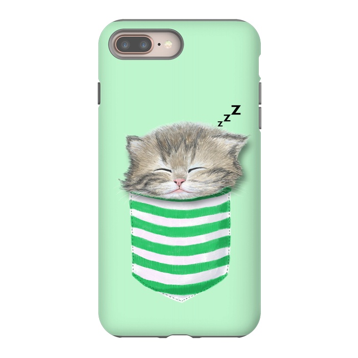 iPhone 7 plus StrongFit Cat in The Pocket by Tummeow