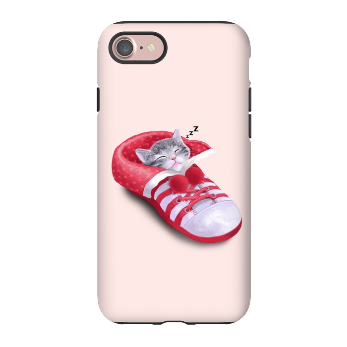 iPhone 7 StrongFit Cat in The Shoe by Tummeow
