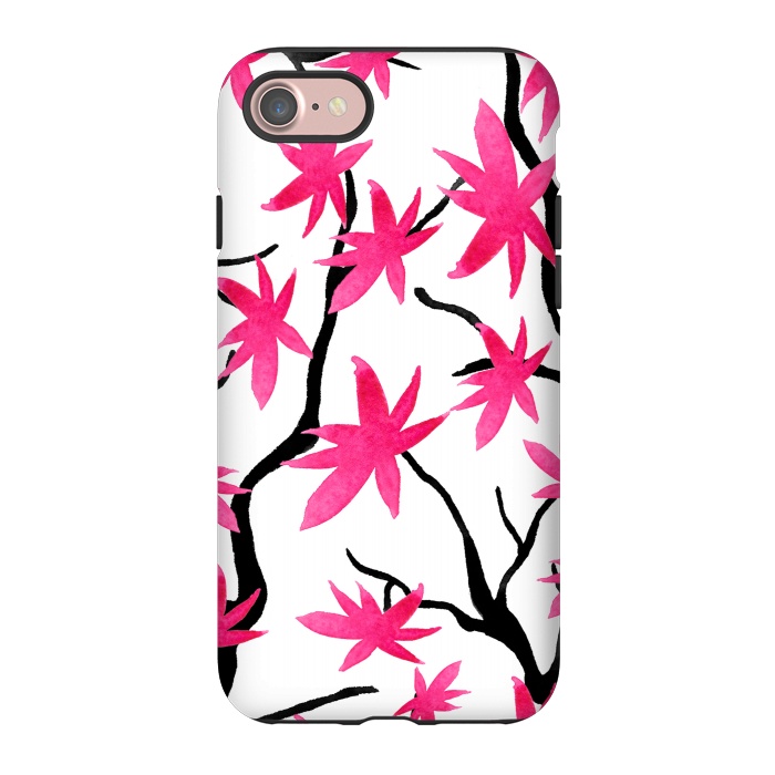 iPhone 7 StrongFit Pink Blossoms by Amaya Brydon