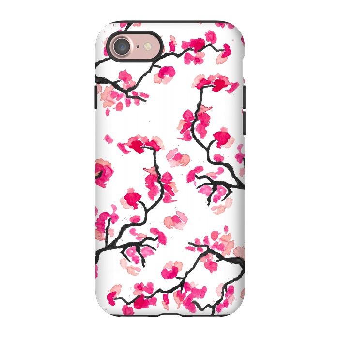 iPhone 7 StrongFit Japanese Cherry Blossoms by Amaya Brydon