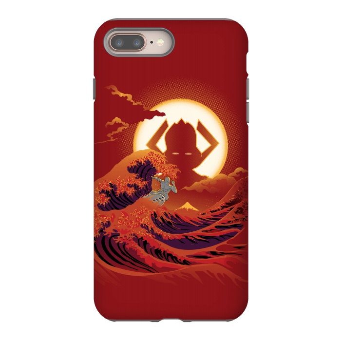 iPhone 7 plus StrongFit Surfing with the Alien by Samiel Art