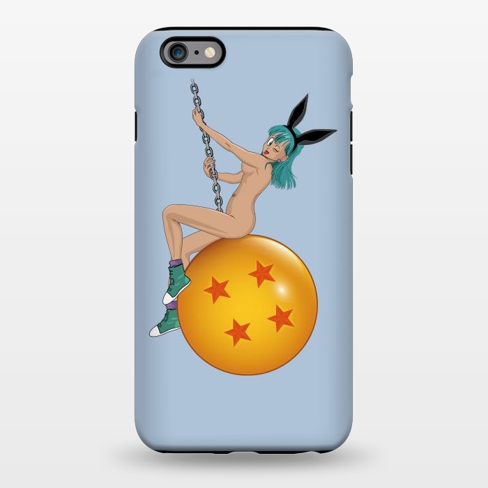 iPhone 6/6s plus StrongFit Bunny Ball ( Nude) by Samiel Art
